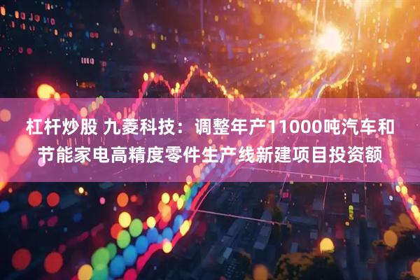 杠杆炒股 九菱科技：调整年产11000吨汽车和节能家电高精度零件生产线新建项目投资额